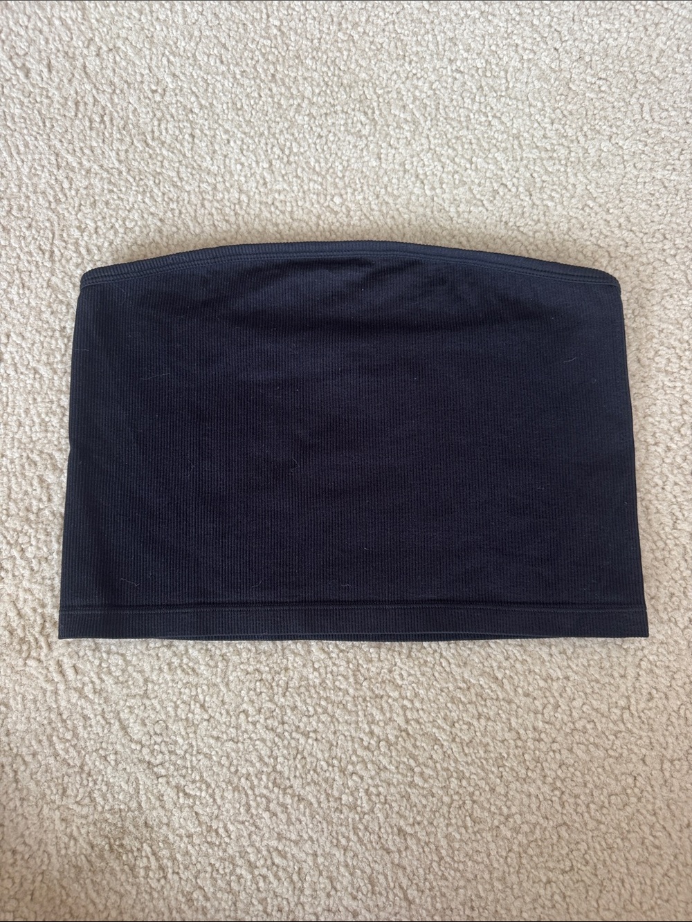 Me to We Black Seamless Tube Crop Top
